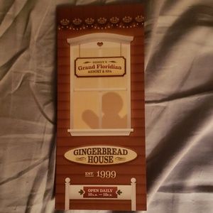 Grand Floridian 2018 Gingerbread House Menu